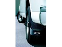 Chevrolet Express 3500 Splash Guards - Molded,Rear,Note:Bowtie Logo,Black; - 12497445