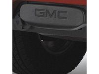 GM Hitch Receiver Cover,Note:GMC Logo,14"L x 5"H,Charcoal Gray; - 12498324