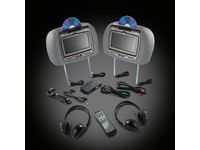 GMC Yukon XL 2500 Head Restraint DVD - Dual System,Color:Pewter (92i,922); - 19155569
