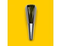 GM Gray Leather Shift Knob,Note:with Gold Carbon Fiber Pattern Center Plate; - 19165179