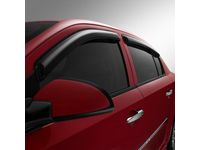 GM Front Tape-On Side Door Window Weather Deflector Set in Smoke Black - 17800128