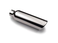Chevrolet Avalanche Stainless Steel Angle-Cut Single-Wall Exhaust Tip with Bowtie Logo - 22799810