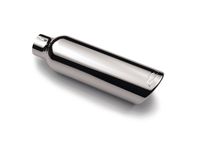 GM 22799810 Stainless Steel Angle-Cut Single-Wall Exhaust Tip with Bowtie Logo - 1