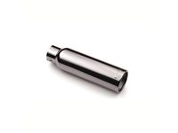 GM 22799813 Chrome Straight-Cut Dual-Wall Exhaust Tip with GMC Logo - 1