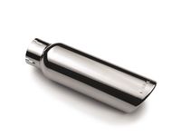 GM 22799811 Chrome Angle-Cut Single-Wall Exhaust Tip with GMC Logo - 1