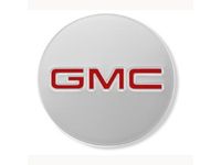 GMC Envoy Center Cap in Aluminum with Red GMC Logo - 17800086