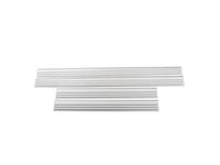 Cadillac Escalade Front and Rear Door Sill Plates in Brushed Stainless Steel - 17802414