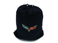 Chevrolet Corvette Premium All-Weather Car Cover in Black with Crossed Flags Logo - 19201939