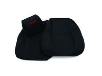 GM 12499928 Front Split Bench Seat Cover Set in Ebony with GMC Logo - 1