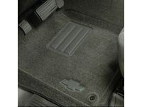 Chevrolet Suburban 1500 Front Carpeted Floor Mats in Titanium with Bowtie Logo - 17800402