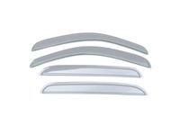 GM 12499497 Front and Rear In-Channel Side Door Window Weather Deflector Set in Silver