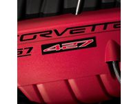 GM 19154724 7.0L Engine Decals in Red and Black Satin with 427 Logo - 1