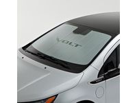 GM Front Sunshade Package in Silver with Black Volt Script - 23446096