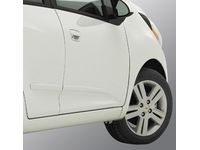 Chevrolet Spark Front and Rear Smooth Door Moldings in Summit White - 94816365