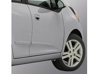 Chevrolet Spark Front and Rear Smooth Door Moldings in Silver Ice - 94816367