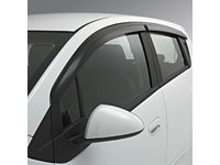 Chevrolet Spark Front and Rear Tape-On Side Door Window Weather Deflectors in Black - 96688232