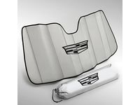GM Front Sunshade Package in Silver with Black Cadillac Logo - 23224283