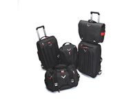 GM Five-Piece Luggage Set in Jet Black with Crossed Flags Logo - 22970472