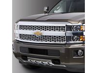 Chevrolet Silverado 3500 HD Grille in Chrome with White Surround and Bowtie Logo - 23207684