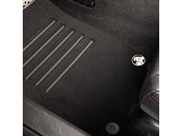 GM 92279415 Front and Rear Carpeted Floor Mats in Jet Black with Holden Lion Logo