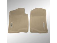 GMC Yukon Front Carpeted Floor Mats in Cashmere with Denali Logo - 17800407