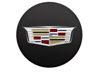 Cadillac CTS Center Cap in Black with Multicolored Cadillac Logo - 19352590