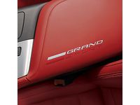 Chevrolet Corvette Floor Console Lid in Adrenaline Red with Grand Sport Logo - 84255360