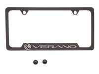 GM 19302641 License Plate Frame by Baron & Baron® in Black with Buick Logo and Verano Script