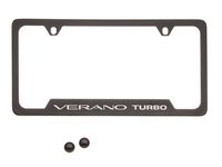 Buick License Plate Frame by Baron & Baron® in Black with Verano Turbo Script - 19302642