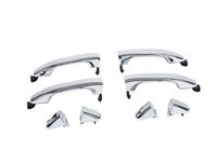 Chevrolet Colorado Front and Rear Side Door Outside Handles in Chrome with Lock Cylinder Cap - 23255873