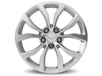 Cadillac 18x8-Inch Forged Aluminum 5-Split-Spoke Rear Wheel in Silver - 23497691