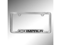 Chevrolet Impala License Plate Frame by Baron & Baron in Chrome with Bowtie Logo and Impala Script - 19330380