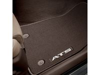 Cadillac ATS First- and Second-Row Premium Carpeted Floor Mats in Cashmere with ATS Script - 23255877