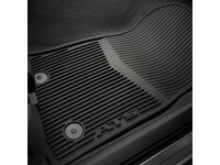 Cadillac ATS First- and Second-Row Premium All-Weather Floor Mats in Jet Black with ATS Script - 22759927