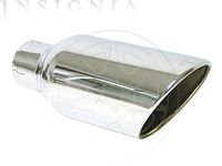 GM 17802980 Exhaust Tip,Note:6",Duramax Logo,Single Wall,Angle Cut,Chrome;