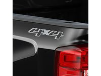 GMC Sierra 2500 HD Pickup Box Decal Package in Silver and Charcoal with 4x4 Logo - 23490448