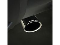 GMC Yukon XL 1500 5.3L Polished Stainless Steel Angle-Cut Dual-Wall Exhaust Tip with GMC Logo - 19156358