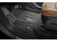 Buick First-Row Premium All-Weather Floor Liners in Ebony with Buick Logo - 84359483