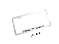 Buick License Plate Frame by Baron & Baron in Chrome with Encore Script - 19302637