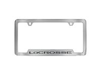 Buick License Plate Frame by Baron & Baron in Chrome with Lacrosse Script - 19302636