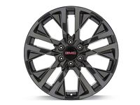 GM 22x9-Inch Aluminum 5-Split-Spoke Wheel in High Gloss Black - 84253948