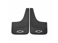 GM 19213393 Flat Splash Guards in Black with White Bowtie Logo