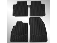 Cadillac XTS Front and Rear All-Weather Floor Mats in Jet Black with XTS Logo - 22757756