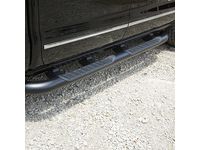 Chevrolet Silverado 3500 HD Double Cab 4-Inch Round Assist Steps in Black - 22805435