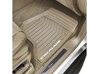 Cadillac Escalade ESV First-Row All-Weather Floor Mats in Dune with Escalade Script - 23470070