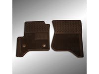 GMC Sierra 3500 HD First-Row Premium All-Weather Floor Mats in Cocoa - 19302936
