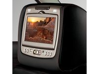 GM 84263920 Rear-Seat Entertainment System with DVD Player in Jet Black Vinyl with Cobalt Red Stitching