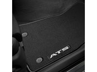 Cadillac ATS First-and Second-Row Premium Carpeted Floor Mats in Jet Black with ATS Script - 22937098