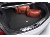 GM 23382745 Premium Carpeted Cargo Area Mat in Jet Black with Cadillac Logo