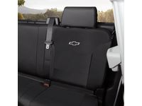 Chevrolet Silverado 3500 HD Double Cab Rear Seat Cover Set in Black (Bench Seat without Armrest) - 23443856